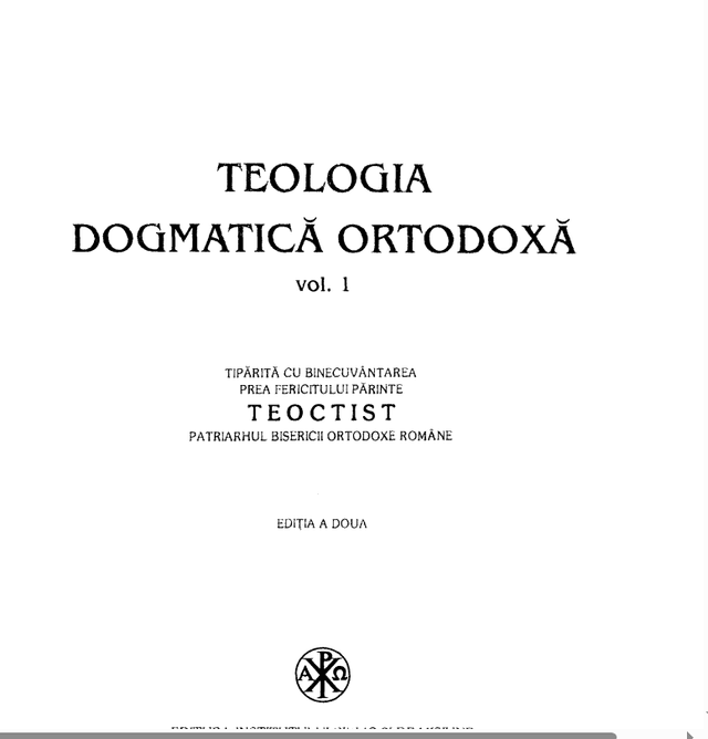 Teologia Dogmatica Ortodoxa 1