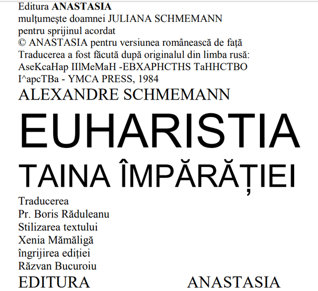 Euharistia-Taina-Impărăției