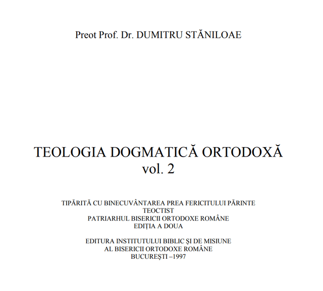 Teologia Dogmatica Ortodoxa 2